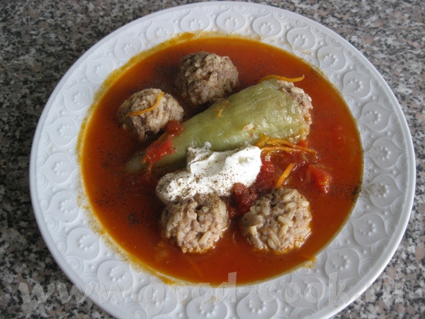 Девочки, у меня фаршированные перцы