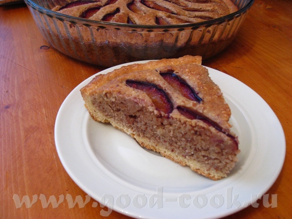 Спасибо Нелли за очень вкусный и красивый Миндальный Тарт со Сливами