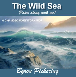 Byron Pickering Painting The wild sea  