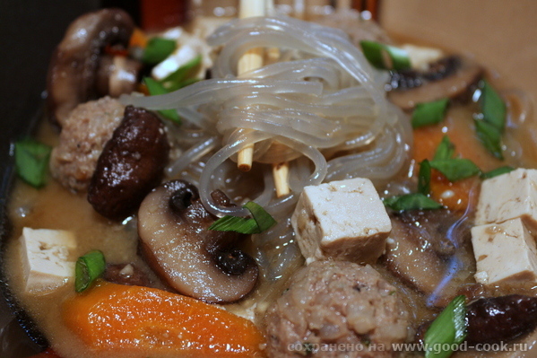 Pork and Mushroom Noodle Soup