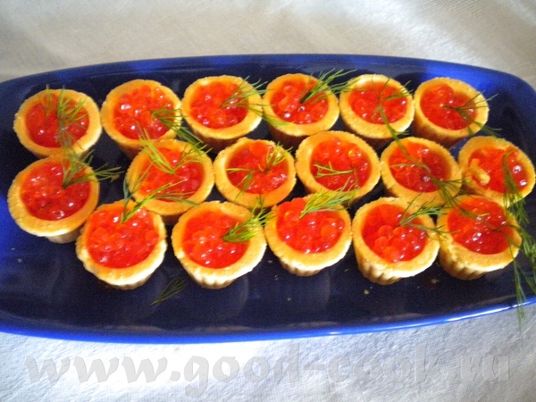бутеры с рыбкой икорка Пироги - 2