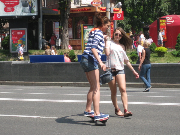 девчонки на скейте