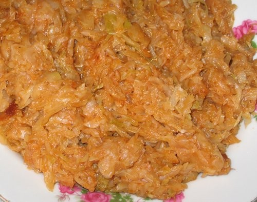 Весенний салат Покупной хуммус Тушенная капуста Рецепты - 7
