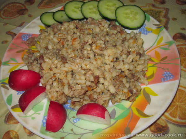 Перловка с фаршем