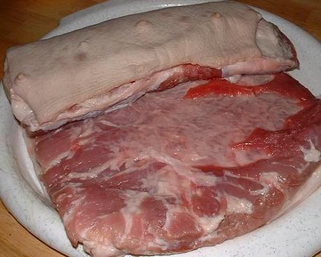 Покупаем свиное брюшко, в деревне называют брюшина/подчеревок, на нем даже сосочки есть, желательно... - 2