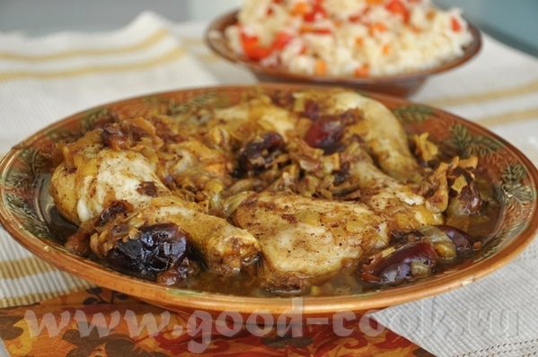 Марокканская курица с финиками