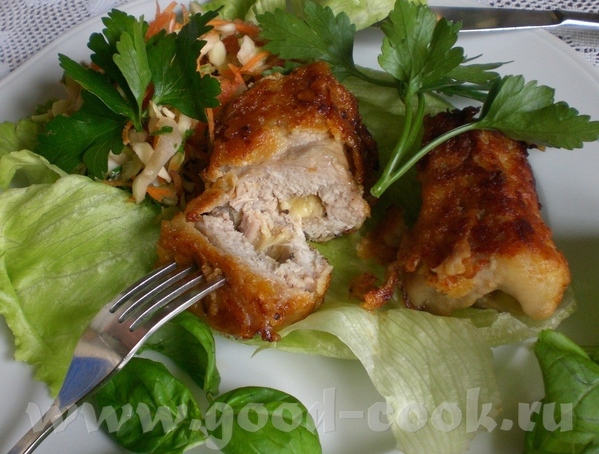 Gefьllte Schweinerцllchen Свиные рулетики с (сырной) начинкой - 2