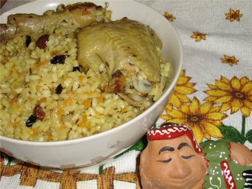 Быстрый плов в сковороде