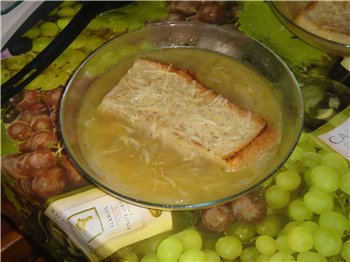 Только что приготовила Луковый суп в МВ