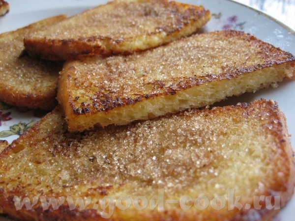 Гренки с сахаром - 2