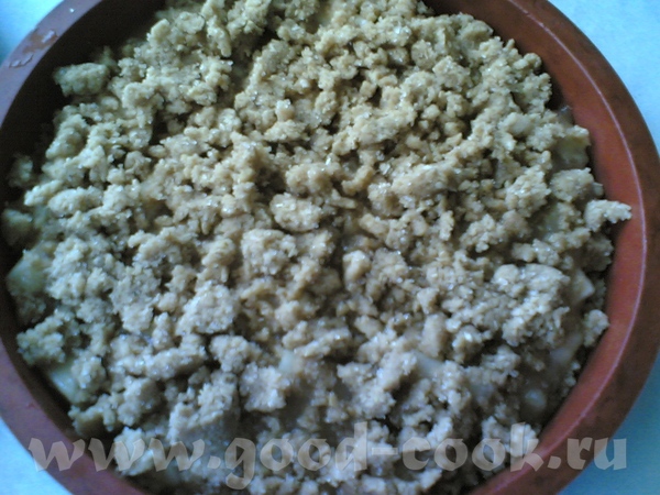 Торт из овсяных хлопьев с ананасом (яблоками) Рецепт взяла где-то на этом форуме, но ссылки дать не... - 3