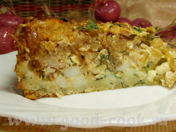 Пирог с капустой,мясом и яйцами Утилизация некоторых продуктов,как то:капуста давно лежала,было так... - 2