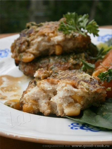 КУРИНЫЕ КОТЛЕТЫ С КУКУРУЗОЙ