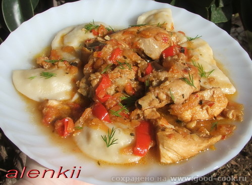 Вареники с картофелем Жаркое из курицы с варениками Спасибо большое - 2
