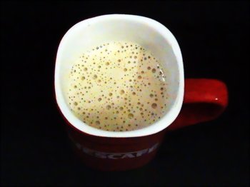 4) Перемешать кофейную смесь с молоком - 2