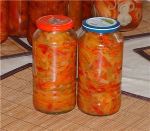И я хочу показать свою коллекцию: Это рисовый салат с овощами от меня "Тещин язык ", повторила за в... - 4
