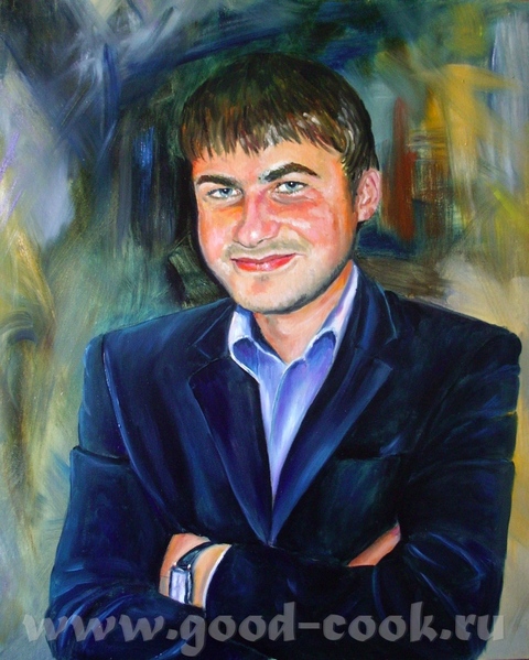 Это я портрет делала на заказ