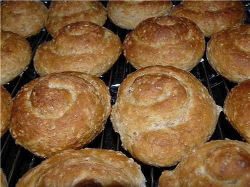 Булочки с дроблёнкой - Schrotbrцtchen - 2