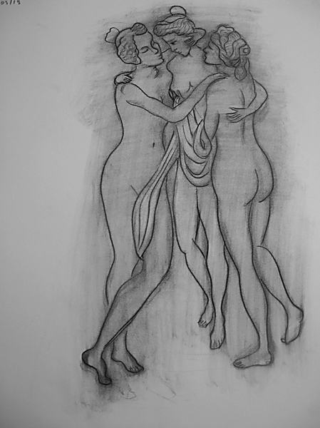 Боюсь нарушить вашу конкурсную идиллию Я наконец сфотала свои рисунки с figure drawing - 3