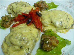 ЖЮЛЬЕН из языка в корзинке из сыра Корзинку сдала из Пармезана - 2