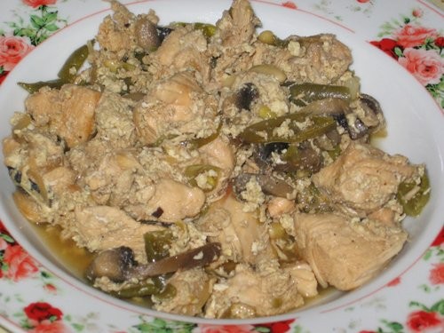 Куриные грудинки в вине с овощами Курица с баклажанами
