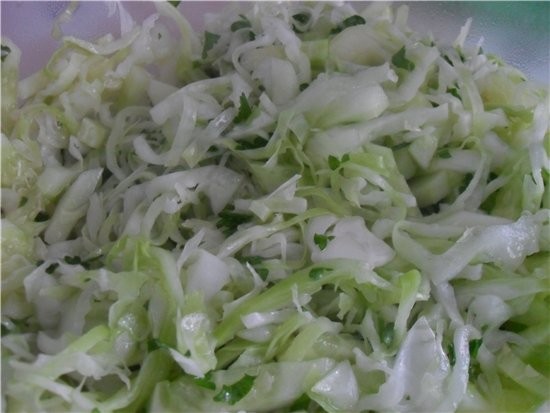 Салат из капусты и огурца Мясо по-французски