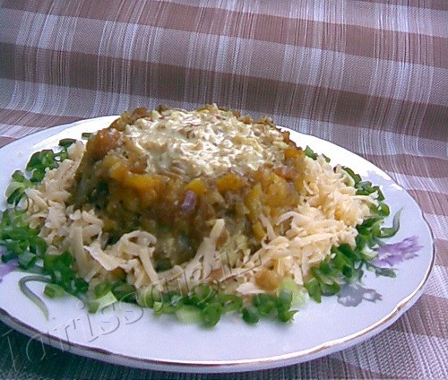 КУРИНАЯ ГРУДКА С АНАНАСОМ САЛАТ "КУРОЧКА В ШЛЯПКЕ" - 2