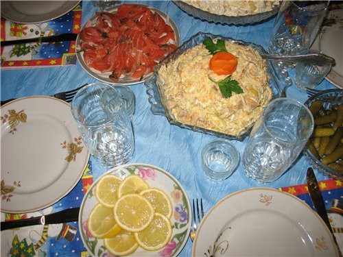 Немножко другой ракурс - видны лимончики к коньячку