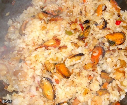 Тяхан из морепродуктов Примерный рецепт: мороженные морепродукты(коктейль) 0,25кг(если есть свежие... - 3