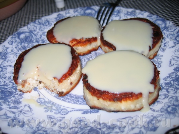 творожники со сгущенкой: