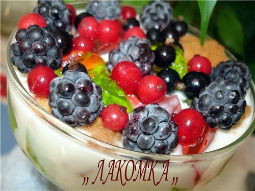 ДЕСЕРТ ,, ЛАКОМКА ,, 1 пачка желе киви (полуфабрикат), 1 п - 2