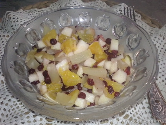 салат с клюквой
