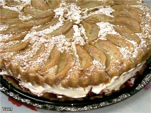 Пирог яблочный Пай с яблоками и смородиновым вареньем Грушевый пирог Пирог с бананми и сливами - 4