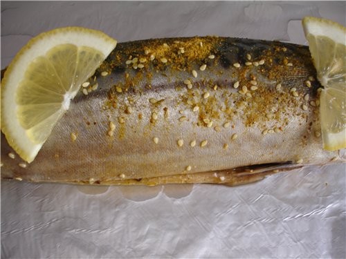 Девочки, запекала я сегодня скумбрию