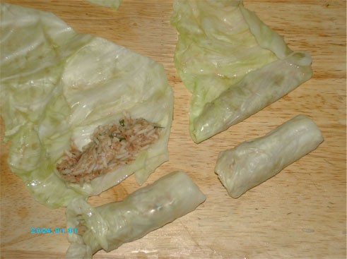 Пока капуста остывает, мы приготовим фарш - 3