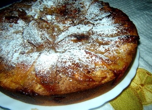 El bizcocho de manzanas Бисквит с яблоками 5 яиц, 1 стакан (200г) сахара, 250г муки - массу хорошо... - 3