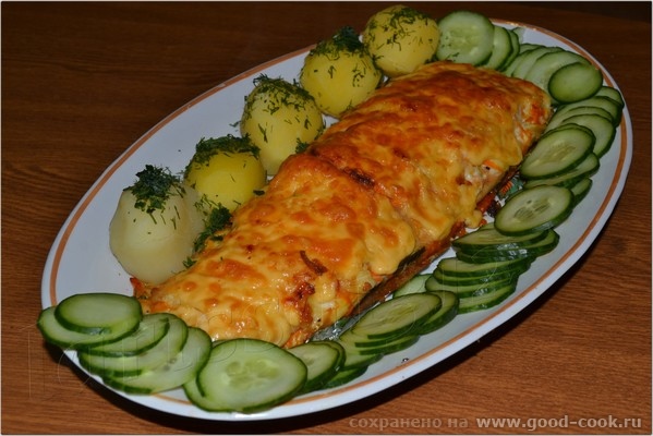 ЗАПЕЧЁННАЯ РЫБА ПОД СЫРНОЙ КОРОЧКОЙ