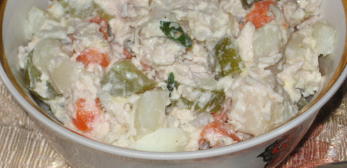 Маринованые грибы Оливье Вымя Курица тушеная в кокосовом молоке - 2