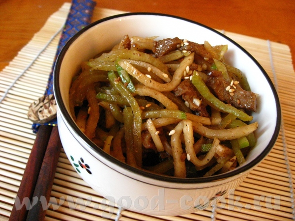 Редька и дайкон с мясом по-корейски (вариация хе) Есть такое корейское блюдо Хе – там используется...
