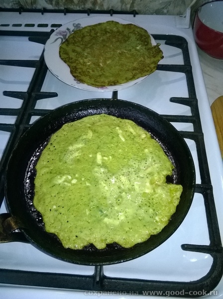 Блины из зелёного лука