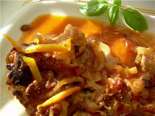 Tajine de lapin а l’orange