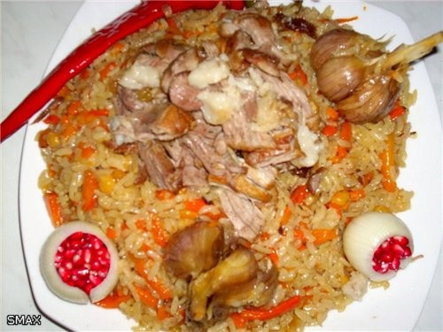 Плов по Ташкенски с "живым рисом" Состав: жирное мясо 0,5кг, 0,2 бараний жир(если есть возможность... - 5
