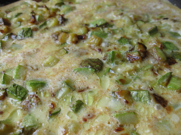 Кабачки с яйцами