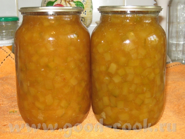 ВАРЕНЬЕ ИЗ КАБАЧКОВ С ПЕРСИКОМ И ЛИМОНОМ Ингредиенты: Кабачки-1 кг