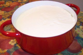 На утро кастрюля йогурта готова