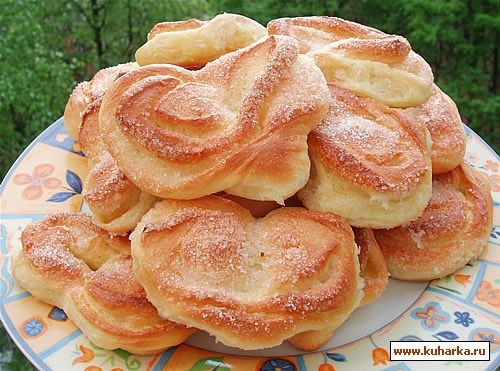 Плюшки из хрущевского теста