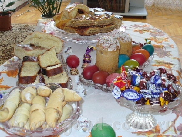 Это мой пасхальный сладкий стол