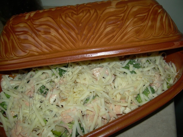 Был у меня такой набор продуктов: лосось, брокколи и цветная капуста - 4