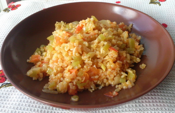 булгур с овощами