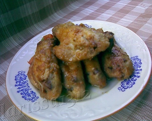 ЗАПЕЧЁНЫЕ КУРИНЫЕ КРЫЛЫШКИ В КЕФИРНО-КУНЖУТНОМ МАРИНАДЕ 1,2 кг куриных крылышек 1 большая луковица... - 2